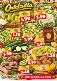 Volantino MercADone Pagina 13: Pere Conference €1,99, Verza tagliata €1,19