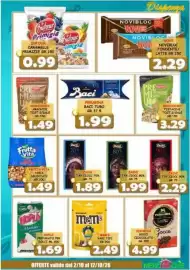 Volantino MercADone Pagina 23: Zaini Tav. Ciocc. 70% €1,89, M&M's vari tipo €2,49