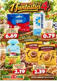 Volantino MercADone Pagina 4: Lavazza Caffè Crema e Gusto €6,69, Parmalat latte UHT P.S. €0,79
