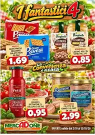 Volantino MercADone Pagina 5: Nostromo filetti di tonno €2,99, Petti passata extrafine il delicato €0,95