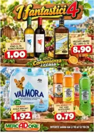Volantino MercADone Pagina 6: Il Gaggio Vino Bianco/Rosso €1,00, San Benedetto The' Vari Gusti/Zero €0,79