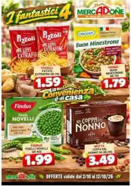 Volantino MercADone Pagina 7: Motta Coppa del Nonno €3,49, Findus Piselli Novelli €1,99