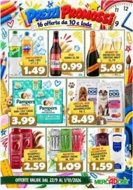 Volantino MercADone Pagina 9: Bud birra €0,99, Monster Energy Drink €1,09