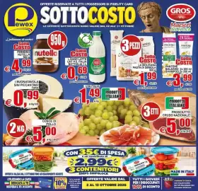 Volantino Pewex Pagina 1: La Molisana pasta di semola €1,99, Ferrero Nutella €4,99