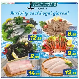 Volantino Idromarket Pagina 2: Filetti di platessa pescata €12,99, Filetto di pesce spada decongelato €14,99