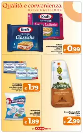 Volantino Ipercoop Radenza Pagina 2: Grana Padano DOP GranTerre €2,99, Formaggio Spalmabile Philadelphia classico/light €1,79