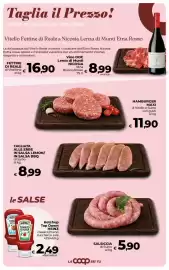 Volantino Ipercoop Radenza Pagina 21: Salsiccia di Suino €5,90, Ketchup Top Down HEINZ €2,49