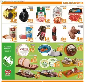 Volantino Sacoph Pagina 9: Lenti carpaccio di bresaola €3,29, Galbani Prosciutto Cotto F. Vellutata €1,50