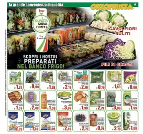Volantino Top Supermercati Pagina 9: Ventura arachidi pel-tost.sal. €1,69, Ventura Mix €1,69