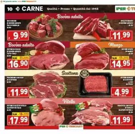 Volantino Iper Triscount Pagina 10: Piacentine con osso di scottona €11,99, Bollito magro di bovino adulto €11,99