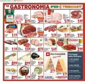 Volantino Iper Triscount Pagina 12: Latteria Soresina Provolone Dolce €0,99, Merano Speck l'etto €1,19