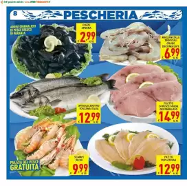 Volantino Iper Triscount Pagina 8: Mazzancolle tropicali crude €6,99, Filetti di platessa €12,99