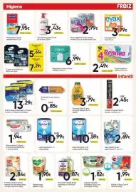 Folheto Froiz Página 17: Salvaslip evax maxi €3,79, Papel higiênico renova €2,49