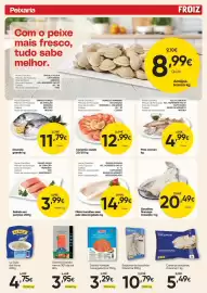 Folheto Froiz Página 4: Filete bacalhau sem pele descongelado kg €14,99, Camarão cozido €12,99