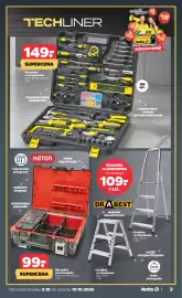 Netto gazetka tydzień 41 Strona 3: Zokazji URODZIN TECHLINER 149. SUPERCENA Skrzynka z narzędziami wym. 44×40 x 8,5 cm 1
