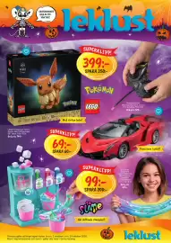 Leklust reklamblad Sida 1: Lego pokemon radiostyrd bil €399,00, LEGO Pokémon Eevee €499,00