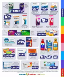 Catálogo Farmacia Soriana Página 11: Afrin - no drip nasal spray, solución €139,00, Tabcin - active, noche €79,00