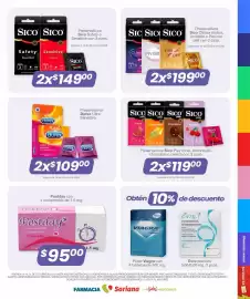 Catálogo Farmacia Soriana Página 19: Sico - preservativos safety o sensitive €149,00, Postday - con 1 comprimido €95,00