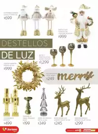 Catálogo Soriana Súper Página 17: Extensible dorado con glitter €699,00, Reno decorativo dorado velvet €245,00