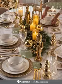 Catálogo Soriana Súper Página 18: Vajilla de Porcelana Filo Dorado €999,00, Copa Plástico Filo Dorado €39,00