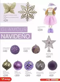 Catálogo Soriana Súper Página 21: Esfera texturizada dorada €299,00, Esfera Morada Velvet €169,00