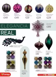Catálogo Soriana Súper Página 25: Esfera decorativa morada €349,00, ESFERA TEXTURIZADA MORADA €349,00