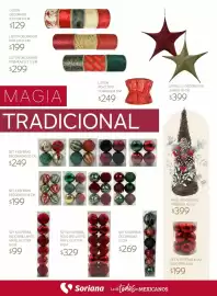 Catálogo Soriana Súper Página 4: Set 24 Esferas, Rojo Brillante, Mate, Glitter €329,00, Set 12 Esferas Rojo Perlado €199,00