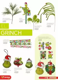 Catálogo Soriana Súper Página 46: Esfera Silueta Grinch €169,00, Ornamento de Tela Grinch €99,00