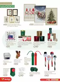 Catálogo Soriana Súper Página 53: Vela aromática navidad santa claus, cinturón santa, muñeco de nieve, pino navideño €99,00