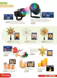 Catálogo Soriana Súper Página 57: Set 3 Velas Con Llama Parpadeante €299,00, Punta de árbol con luz y movimiento €899,00