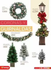 Catálogo Soriana Súper Página 58: Corona preiluminada esferas doradas €1.499,00