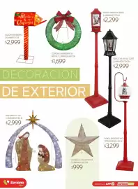 Catálogo Soriana Súper Página 62: Corona navideña de metal iluminada €1.699,00, Nacimiento 3D €2.999,00