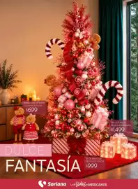 Catálogo Soriana Súper Página 7: Muñeco de jengibre extensible €699,00, Pie de pino con moño rojo €999,00
