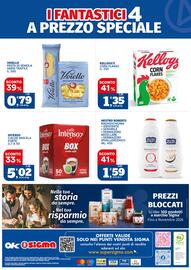 Volantino Ok Sigma Pagina 16: Voiello pasta di semola varie trafile €0,79, Neutro Roberts bagnoschiuma €1,59