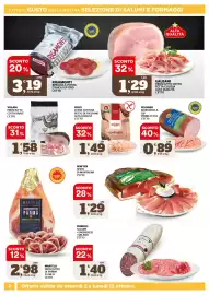 Volantino Ok Sigma Pagina 2: Coati petto di tacchino alta qualità €1,49, Martelli Prosciutto di Parma €2,98