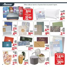 Volantino Deco Superstore Pagina 40: Sahara Bio Accappatoio €19,90, Corsia in microfibra cementine/modern €12,90