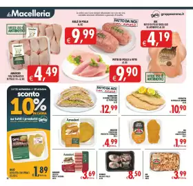 Volantino Deco Supermercati Pagina 22: Avimecc rollini di pollo €8,50, Amadori fusì/sovra cosce di pollo 10+ €4,49