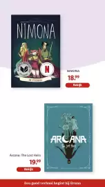 Bruna folder Pagina 25: Arcana: The Lost Heirs €19,99, Nimona €18,99