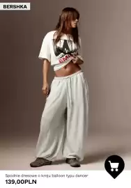 Bershka gazetka tydzień 40 Strona 8: Spodnie dresowe o kroju balloon typu dancer Bershka €139,00