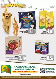Volantino Al Discount Pagina 16: Friskies adult secco €4,89, Purina One Mini Delicate Salmone Riso €3,49
