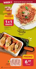 Bon Ap folder Pagina 2: WEEK 1 Vanaf wo 07/10 t.e.m. di 13/10 4.60/stuk bij aankoop van 2 stuks PROMO ±1,2 KG 1+1 GRATIS