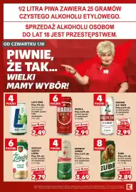 Kaufland gazetka Strona 22: Piwo Browar Amber Export 4-pak €3,69, Piwo bezalkoholowe Lech limonka-mięta 4-pak €2,49