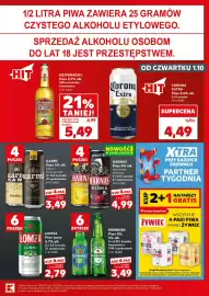 Kaufland gazetka Strona 23: Piwo Harnaś 8% cytrynowe 4-pak €4,99, Piwo Corona Extra 4,5% €4,49