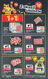 Netto gazetka tydzień 41 Strona 10: %% Netto % %8 % 1+1€ % Zokazji URODZIN SETURA Mięso mielone wieprzowe z łopatki Sztuka