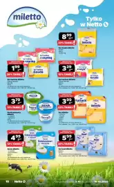 Netto gazetka tydzień 41 Strona 18: Serek puszysty Miletto €3,79, Serek Miletto €4,99