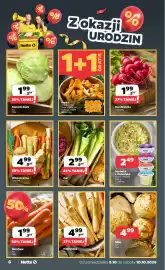 Netto gazetka tydzień 41 Strona 6: % Netto % %8 % Zokazji % URODZIN 1+1 GRATIS 199 3.99 35% TANIEJ Kapusta biała luz 1kg