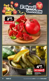 Netto gazetka tydzień 41 Strona 8: %d Netto % %8 2.99 899 66% TANIEJ % % Zokazji URODZIN Granat 1 szt 8 | Netto MAK Ogórki