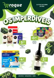Folheto Roque Supermercados Página 1: Cápsulas de Café Dolce Gusto €3,99, Toallitas Dodot €4,99