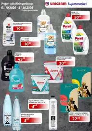 Catalog Unicarm Pagină 12: Persil gel €50,55, Poiana Negri apa €3,09