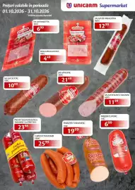 Catalog Unicarm Pagină 2: Unicamn salam de sunca taranesc €23,98, Unicarm salam de vară extra €12,99